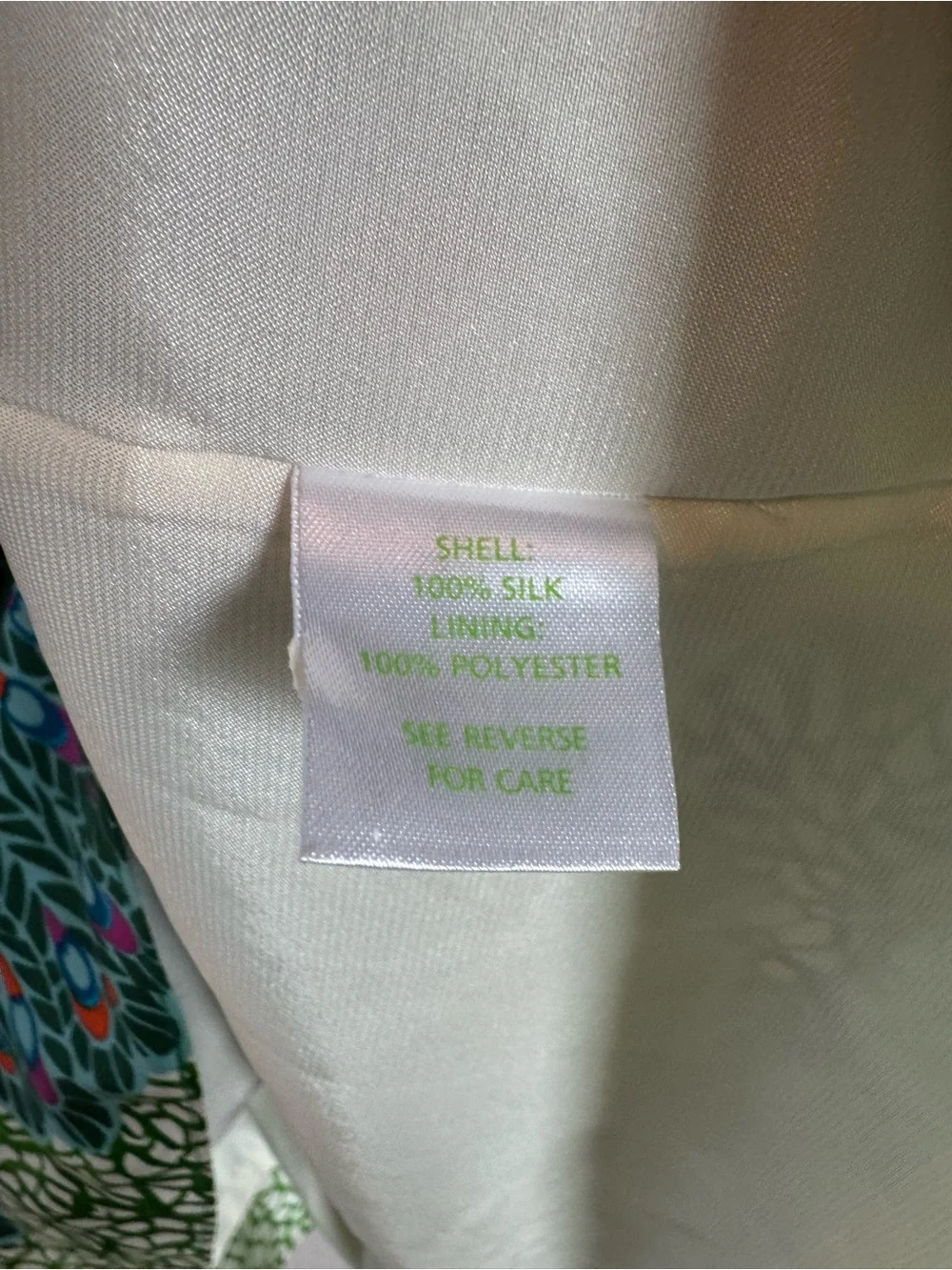 Lilly Pulitzer Women's Sandpiper Silk Peacock Bird Print Puff Sleeve Dress Sz 14 - Picture 5 of 9